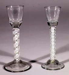 Verres à cordial anglais, 1760